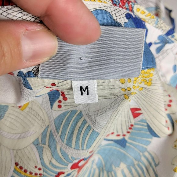 Miki Thumb Floral Button-Up Blouse Sz M - Picture 8 of 9